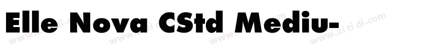 Elle Nova CStd Mediu字体转换